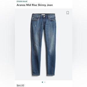 Studio Blue Aranza mid rise skinny Jean stitchfix size 8
